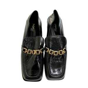 Manu Atelier The Tap Chain Loafers in Black